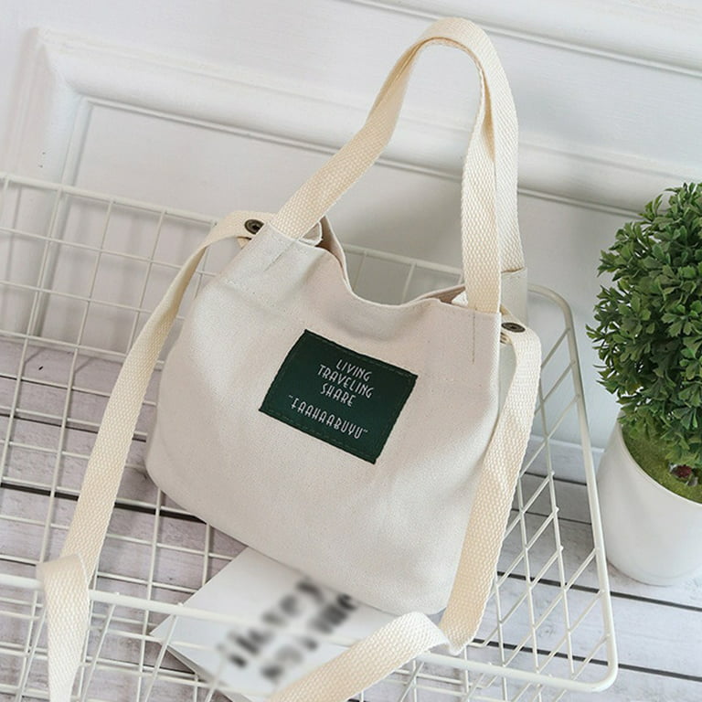Womens Canvas Grocery Tote Handbags Casual CrossBody Shoulder Bag Rock Band Eco-friendly Shopping Hobo bag 